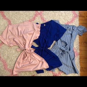ALL 3 FOR $10 - 2 rompers and 1 dress